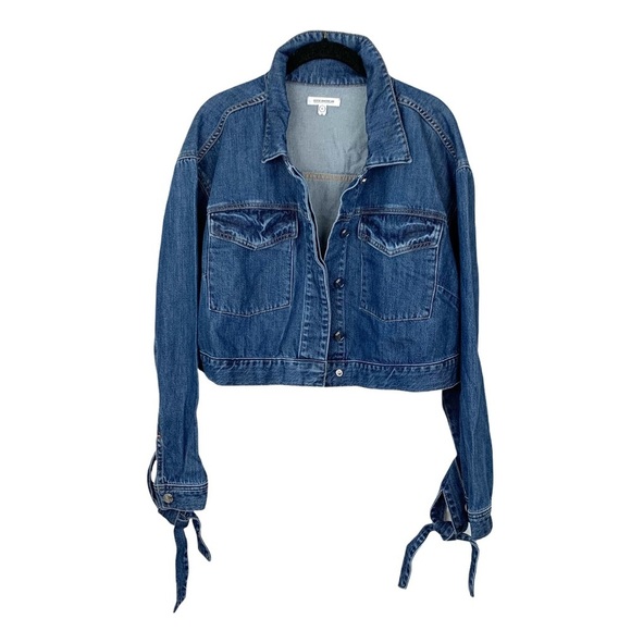 Good American Knotted Jean Jacket 5 - Picture 4 of 8